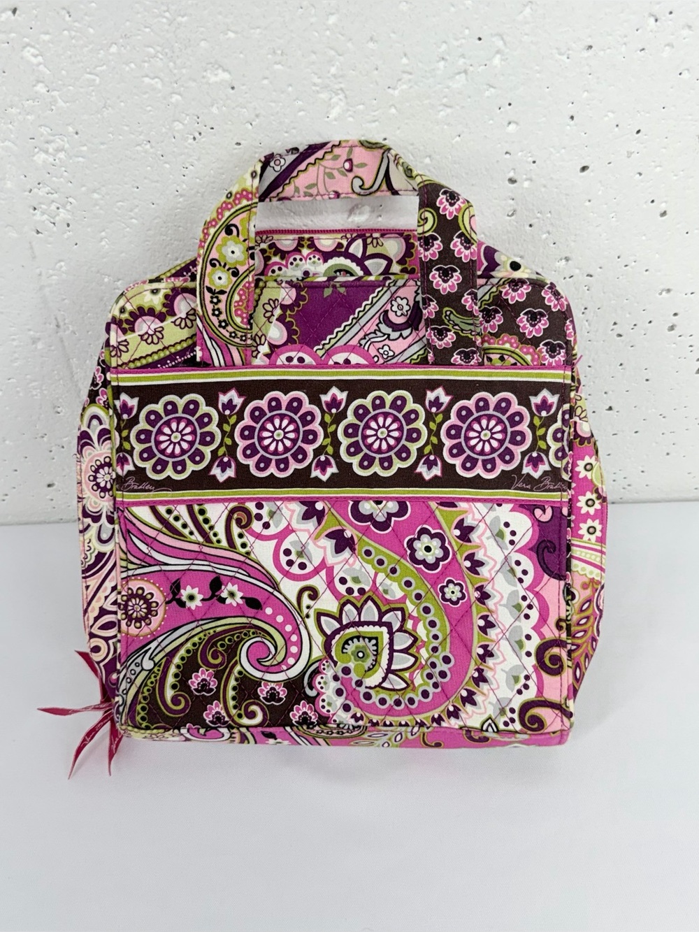 Vera Bradley Pink Very Berry Tech Travel Organizer
